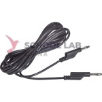 4mm Stackable Plug Leads Economy: Black, 1000mm - Pack of 5